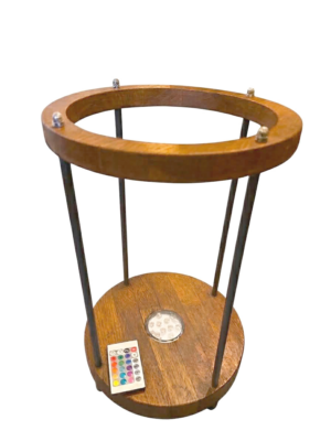 ΜΕΓΑΛΟ PAD + LED για Ναργιλέ (WOOD)